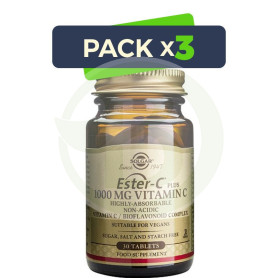 Pack 3x Ester C Plus 1.000Mg. 30 Cápsulas Solgar