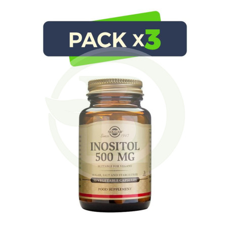 Pack 3x Inositol 50 Cápsulas Solgar