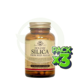 Pack 3x Sílice Oceánico 50 Cápsulas Solgar