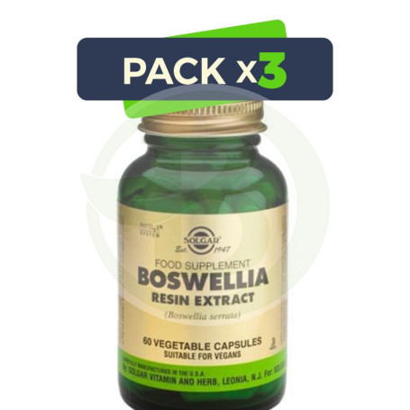 Pack 3x Boswellia 60 Cápsulas Solgar