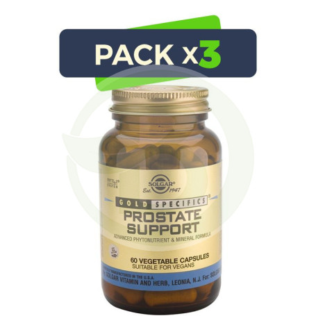 Pack 3x GS Prostate Support 60 Cápsulas Solgar