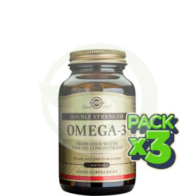 Pack 3x Omega 3 Alta Concentración 120 Cápsulas Solgar