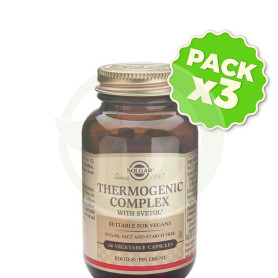 Pack 3x Thermogenic Complex 60 Cápsulas Solgar