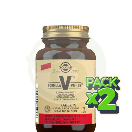 Pack 2x Fórmula VM-75 60 Tabletas Solgar