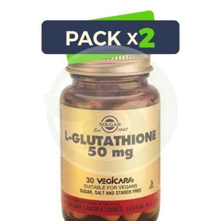 Pack 2x L-Glutation 30 Cápsulas Solgar