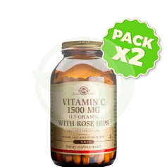 Pack 2x Rose Hips C 1.500Mg. 180 Capsule Solgar
