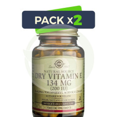 Pack 2x Vitamina E 200UI 50 Cápsulas Solgar