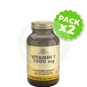 Pack 2x Vitamina C 1.000Mg. 100 Cápsulas Solgar