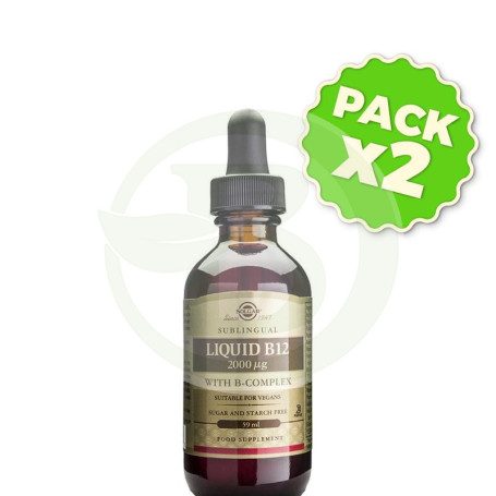 Pack 2x Vitamina B12 59Ml. Solgar