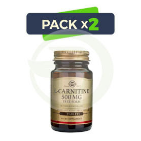 Pack 2x L-Carnitina 500Mg. 30 Cápsulas Solgar