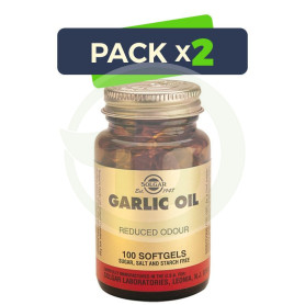 Pack 2x Aceite de Ajo 100 Perlas Solgar