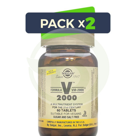 Pack 2x Formula Vm-2000 60 Comprimidos Solgar