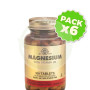 Pack 6x Magnesio con Vitamina B6 100 Comprimidos Solgar