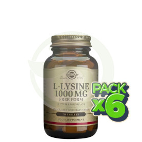 Pack 6x L-Lisina 1.000Mg. 50 Cápsulas Solgar