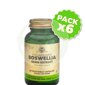 Pack 6x Boswellia 60 Cápsulas Solgar