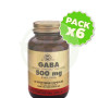 Pack 6x GABA 50 Cápsulas Solgar
