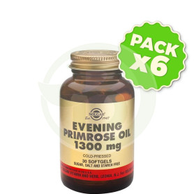 Pack 6x Aceite de Prímula Rosa 1.300Mg. Cápsulas Solgar