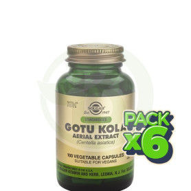 Pack 6x Gotu Kola 100 Cápsulas Solgar