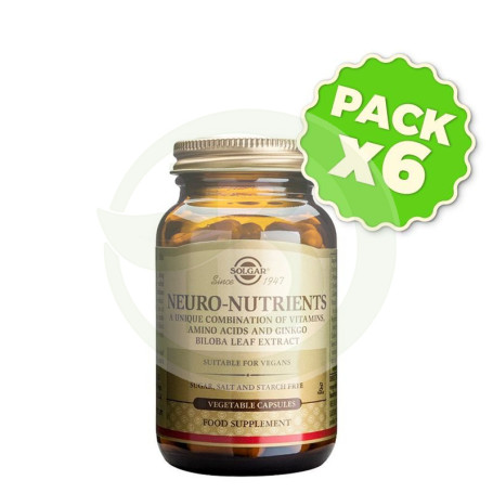 Pack 6x Neuro Nutrientes 30 Cápsulas Solgar