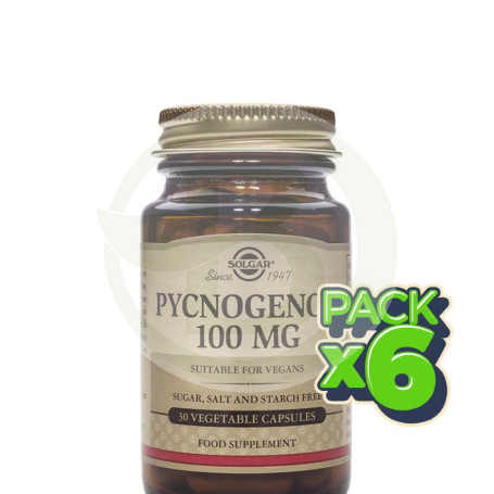 Pack 6x Pino 100Mg. 30 Cápsulas Solgar