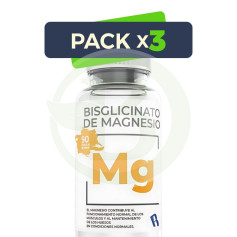 Pack 3x Bisglicinato De Magnesio 90 Capsule Bequisa