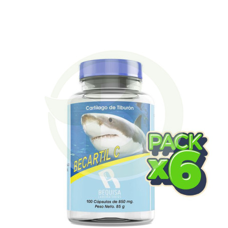 Pack 6x Becartil C 100 Cápsulas Bequisa