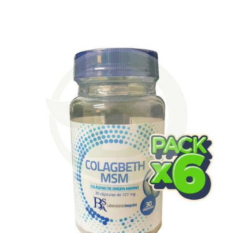 Pack 6x Colagbeth Msm 60 Cápsulas Bequisa