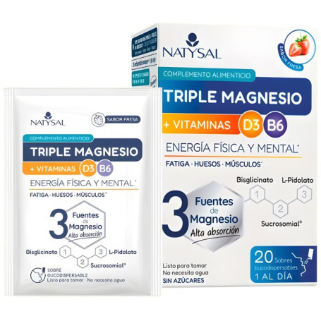 Triple Magnesio 20 Bustine Natysal