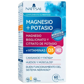 Magnesio + Potasio + D3 + K2 60 Capsule Natysal