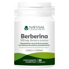 Berberina 500Mg con Cannella e Cromo 30 Capsule Natysal