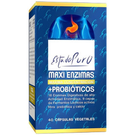 Maxi Enzimi con Probiotici 40 Capsule Estado Puro - Tongil