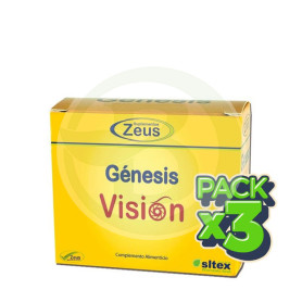 Pack 3x Genesis Visión 60 Cápsulas Zeus