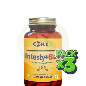 Pack 3x Intesty+Bac 30 Capsulas Zeus