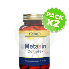 Pack 2x Metasin Complex 60 Capsule Vegetali Zeus