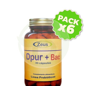 Pack 6x DPUR+BAC 30 Cápsulas Zeus