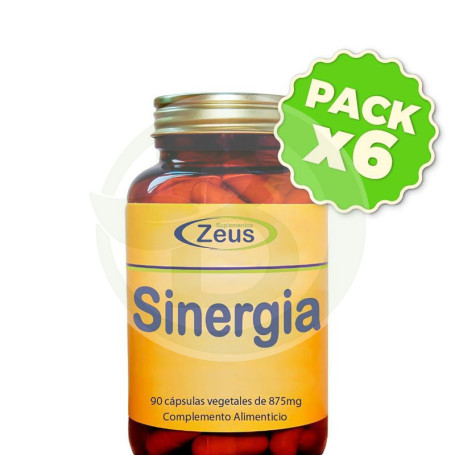 Pack 6x Sinergia 90 Capsulas Zeus