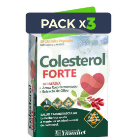 Pack 3x Colesterol Forte 30 Capsulas Vegetales Ynsadiet