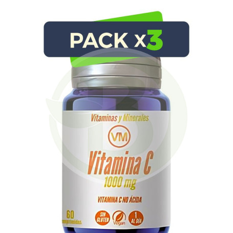 Pack 3x Vitamina C 1000 Mg 60 Comprimidos Ynsadiet
