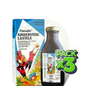 Pack 3x Kindervital Jarabe 250Ml. Salus