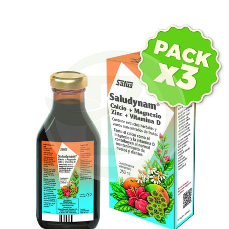 Pack 3x Saludynam Jarabe 250Ml. Salus