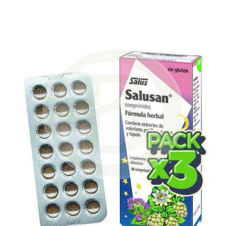Pack 3x Salusan 84 Comprimidos Salus
