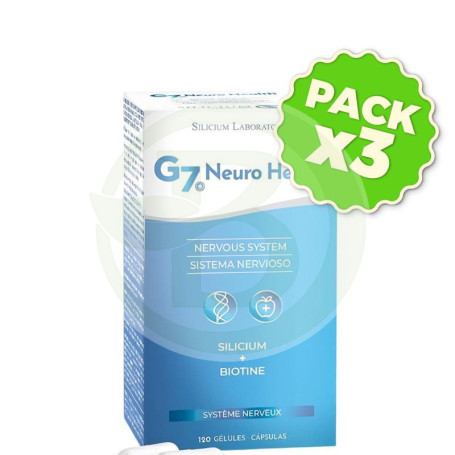 Pack 3x G7 Neuro Health 120 Cápsulas Silicium