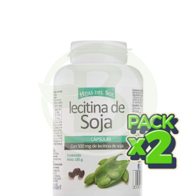 Pack 2x Lecitina Soja 500Mg. 250 Perlas Hijas del Sol