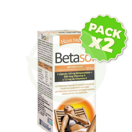 Pack 2x Betasol 100 Perlas Hijas del Sol