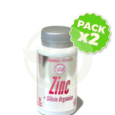 Pack 2x Zinc + Silicio Orgánico 60 Cápsulas Vegetales Ynsadiet