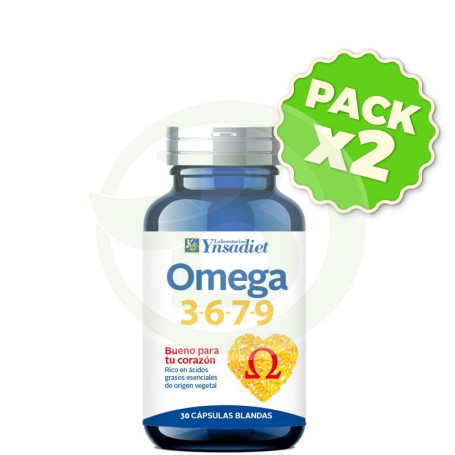 Pack 2x Omega 3-6-7-9 Envase De 30 Cápsulas. Ynsadiet