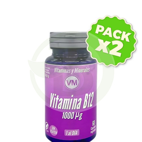 Pack 2x Vitamina B12 Nueva Formula 60 Capsulas Vegetales Ynsadiet
