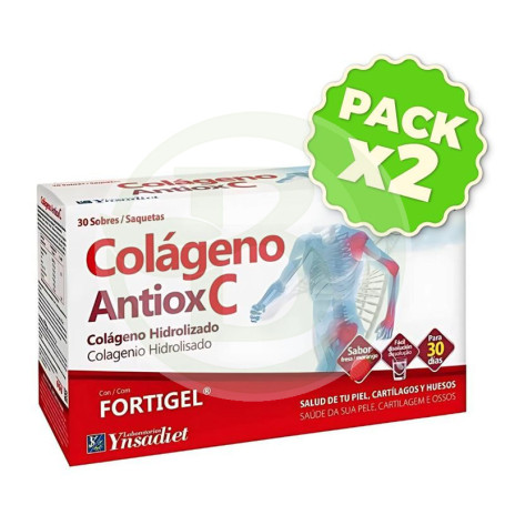 Pack 2x Colágeno Antiox Fortigel 30 Sobres Ynsadiet
