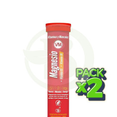 Pack 2x Magnesio + Vit B2 + Vit B6 20 Tavolette Effervescenti Ynsadiet