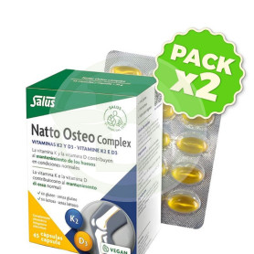 Pack 2x Natto Osteo Complex 45 Capsulas Salus
